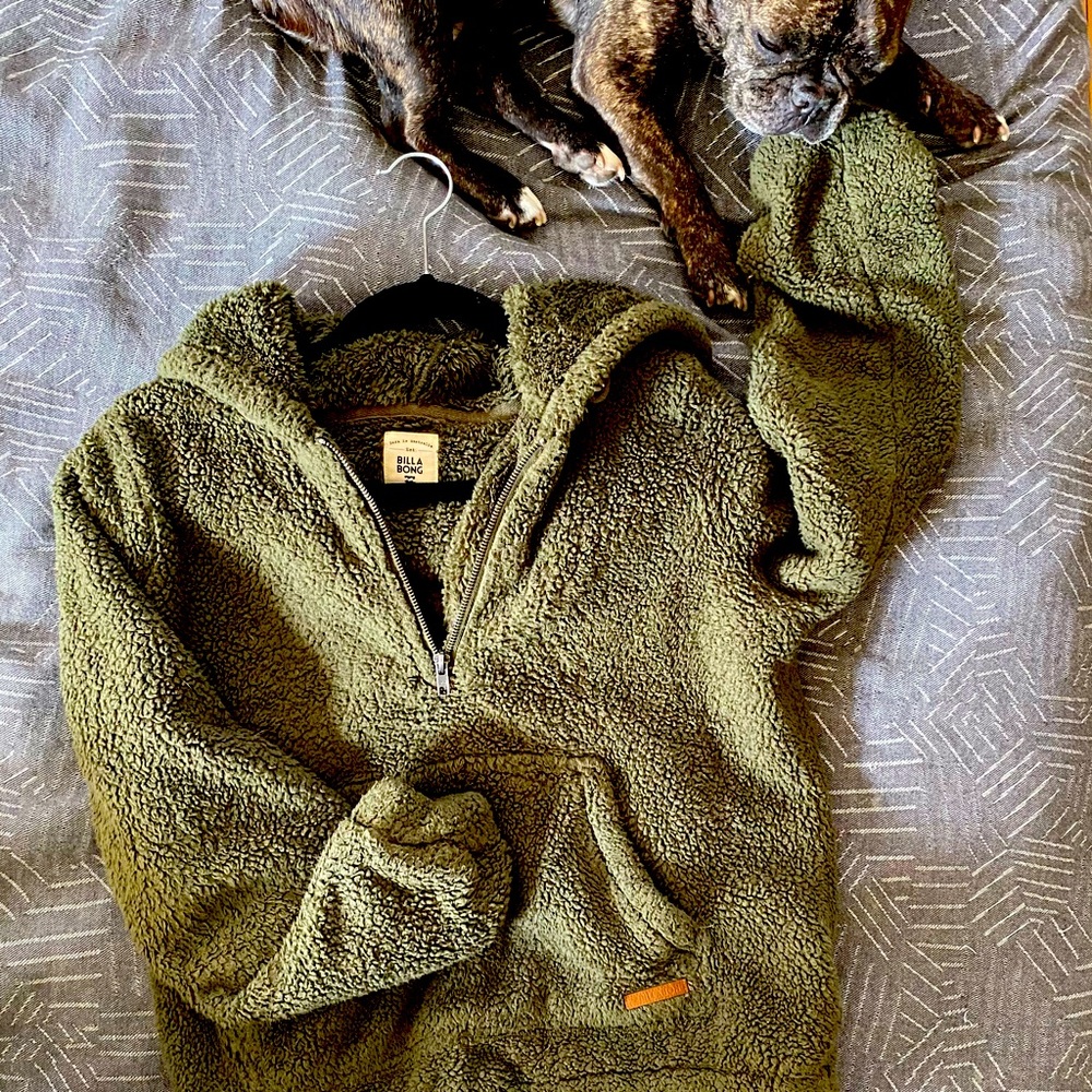 Billabong half zip fleece hoodie